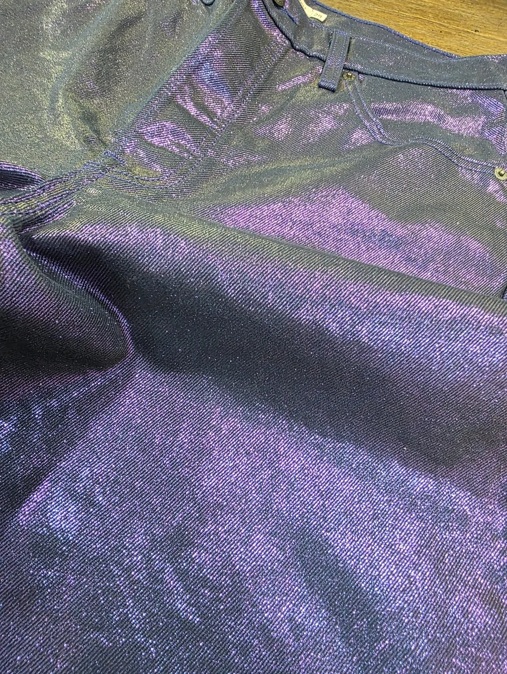 LEVI'S® Ribcage Straight Ankle Jeans  Purple Size 29 - Picture 14 of 15